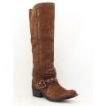 Bronx Women's 'Stuck On You' Brown/Rust Knee-High Shoes