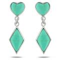 Sterling Silver Turquoise Dangle Earrings
