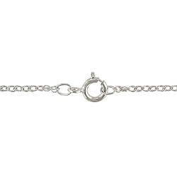 Miadora 10k White Gold Chalcedony and Diamond Accent Necklace