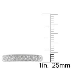 10k White Gold 1/10ct TDW Diamond Fashion Ring (H-I, I2-I3)