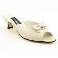 Shura 'Vaneli' Womens Bone Sandals Narrow Peep-Toe Shoes (Size 7.5)
