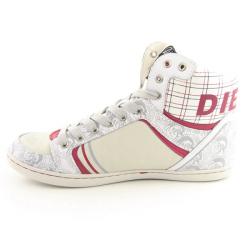 Diesel Womens Gray Sneaker Shoes