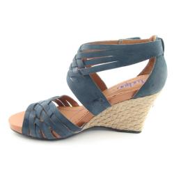 Indigo by Clarks Womens 'Pocomo' Blue Platform Shoes