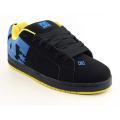 DC Shoe Co USA Men's 'Court Graffik' Black/Bright Yellow Skate Shoes- Size 18