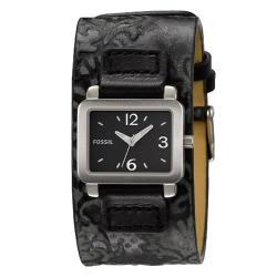 Fossil Women's Embossed Leather Strap Watch