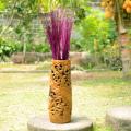 Aged Coconut Wood Carved Urn (Indonesia)