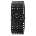 Calvin Klein Women's 'Grid' Black PVD-Coated Stainless Steel Quartz Watch