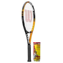 Wilson Blade Comp Tennis Racquet and Balls