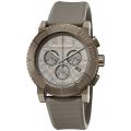 Burberry Men's 'Round Chronograph' Trench Rubber Strap Watch