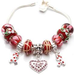 Bleek2Sheek True Hope Collection: Scarlet Edition Charm Bracelet