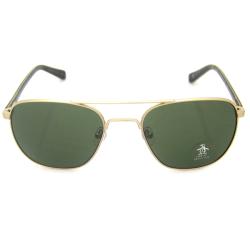 Original Penguin Women's YG Yellow Gold/ Brown 'The Meteor' Aviator Sunglasses