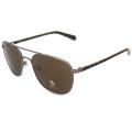 Original Penguin Women's GM Gunmetal/ Brown The Meteor Aviator Sunglasses