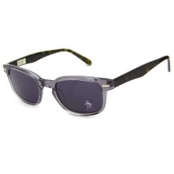 Original Penguin Women's Grey Crystal 'The Doyle Sun' Plastic Sunglasses