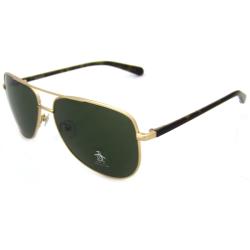 Original Penguin Women's Yellow Gold 'The Salty' Metal Aviator Sunglasses