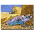 Vincent van Gogh, 'Siesta, After Millet, 1890' Canvas Art