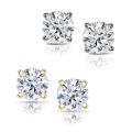 14k Gold 1ct TDW Round Diamond Stud Earrings (G, SI1-SI2)
