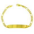 14k Yellow Gold Figaro ID Bracelet