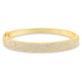 Sterling Silver 8 1/5 CT TGW Cubic Zirconia Bangle Bracelet