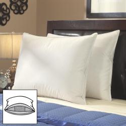 Famous Maker Enhanced High Loft Triple Chamber Down Pillows (Set of 2)