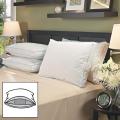 Famous Maker 2-inch Gusseted Feather and Down Triple Chamber Pillows (Set of 4)