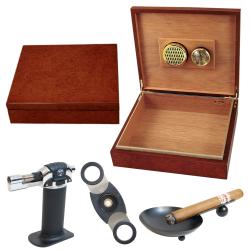 Cigar Humidor and Accessories Set Dos