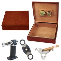 Cigar Humidor and Accessories Set Cinco