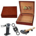 Cigar Humidor and Accessories Set Dos