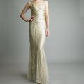 Issue New York Women's Beige Sleeveless Cocktail Dress