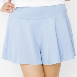 American Apparel Women's XL Baby Blue Thick Knit Jersey Skirt