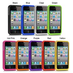 Luxmo Solid Silicone Skin Protector Case for iPhone 4 / 4S