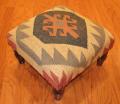 Handmade Kilim Footstool (India)