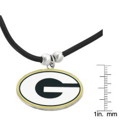 Silvertone Green Bay Packers Necklace