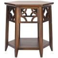Bali Resorts Brown Hexagon End Table