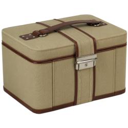 Large British Safari Jewelry Case