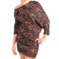 Stanzino Women's Black and Red Off the Shoulder Dress
