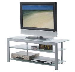 Metal LCD TV Stand in Silver
