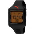 Puma Men's Black Red Dial Digital Watch
