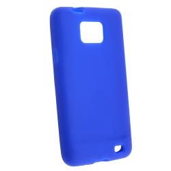 Blue Silicone Skin Case for Samsung Galaxy S2 Attain i777 AT&T