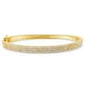 Sterling Silver Cubic Zirconia Bangle Bracelet (5ct TGW)