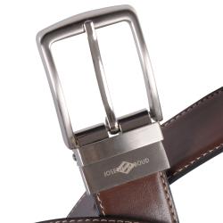 Joseph Abboud Men's Reversible Topstitched Leather Belt