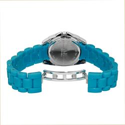Anne Klein Turquoise Resin with Crystal Accents Watch