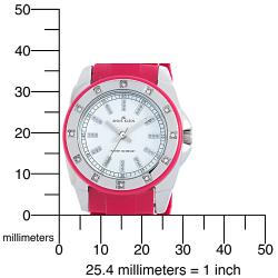 Anne Klein Pink Resin With Crystal Accents Watch