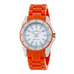 Anne Klein Orange Resin With Crystal Accents Watch
