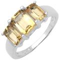 Sterling Silver Citrine Ring (2 1/10ct TGW)