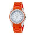 Anne Klein Orange Resin With Crystal Accents Watch