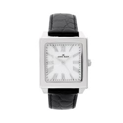 Anne Klein Women's Black Leather Strap Watch