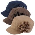 Adi Designs Women's Rosette Detail Woven Military Cap