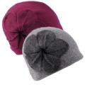 Journee Collection Women's Wool Flower Accent Bucket Hat