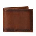 Fossil Men's 'Carson' Brown Leather Traveler Bi-fold Wallet