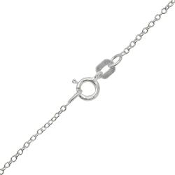 Sterling Silver 18-inch Chain Cubic Zirconia Cat Pendant 